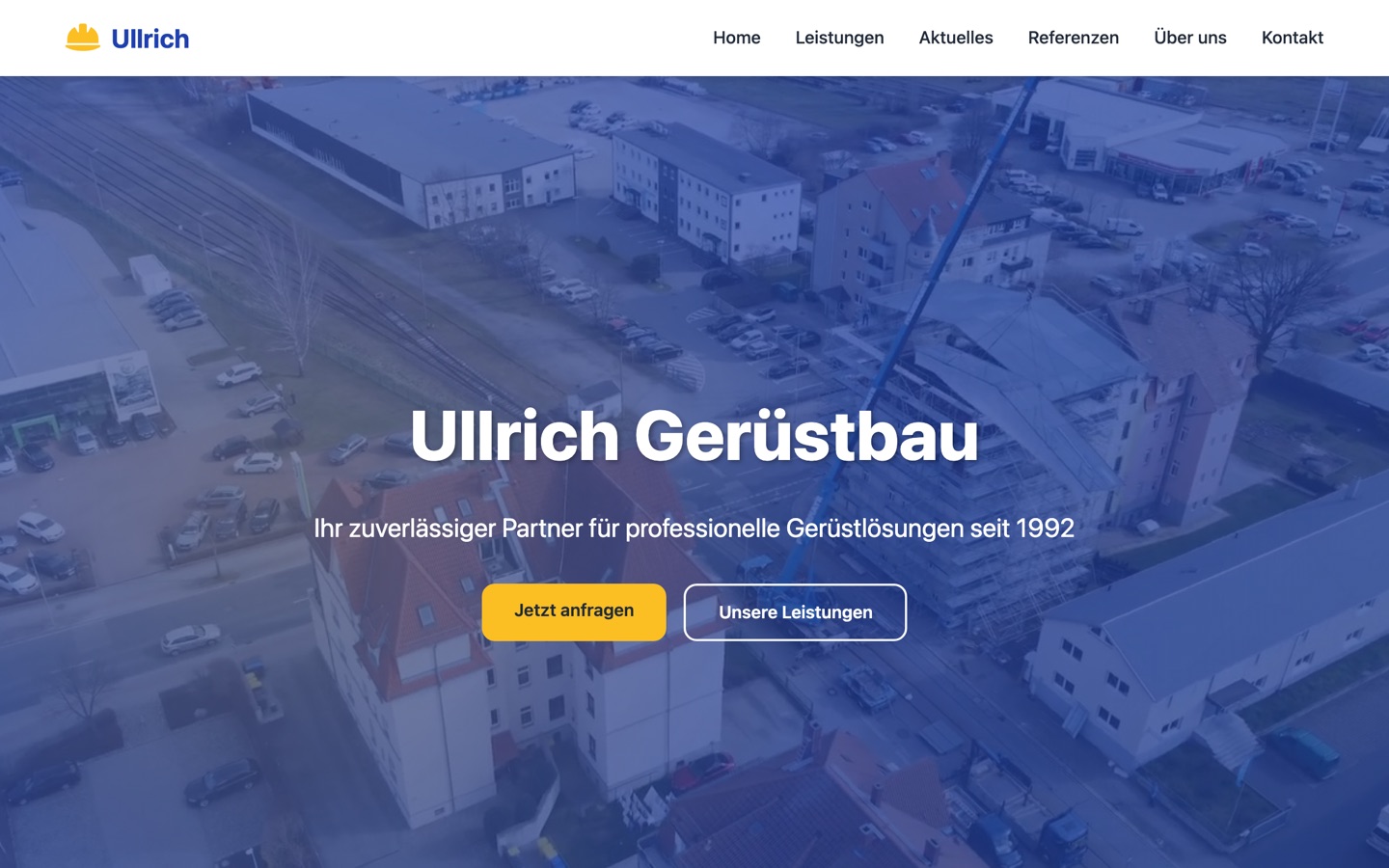 Screenshot: Nachher — zukunft.geruestbau-ullrich.de