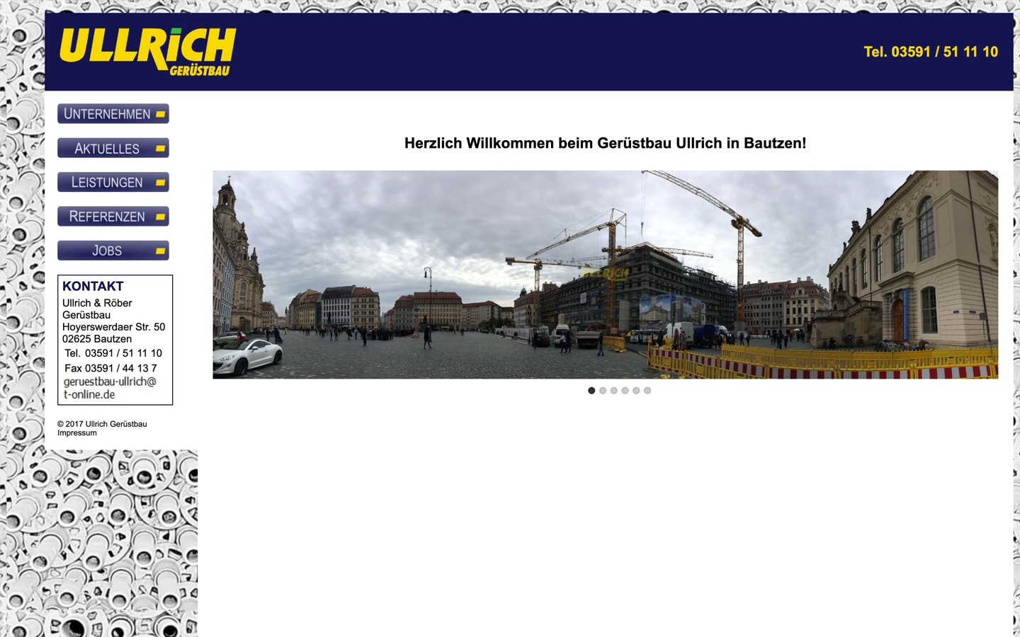 Screenshot: Vorher — geruestbau-ullrich.de